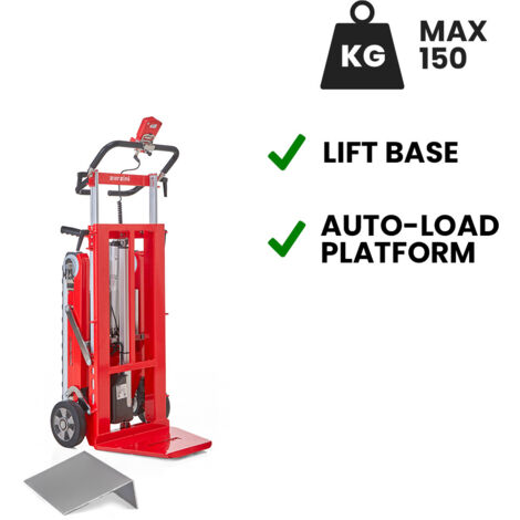 Carretilla sube escaleras eléctrica Buddy Lift para transporte de fotocopiadoras con batería AGM estándar elevación eléctrica 150 kg