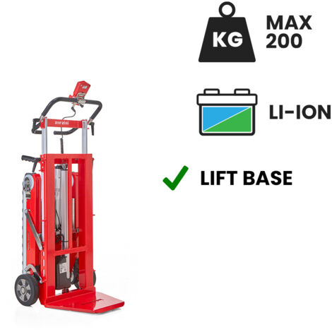 Carretilla sube escaleras eléctrica Buddy Lift para transporte de electrodomésticos con batería de litio Superpower elevación eléctrica 200 kg