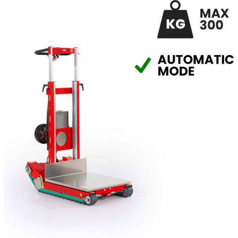 Carretilla sube escaleras eléctrica Domino para transporte de bombas de calor estufas y cajas fuertes batería AGM 300 kg (1/5)
