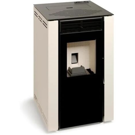 TJ - Estufa de Pellet Canalizable Nahia de 8 kW - Color Blanco