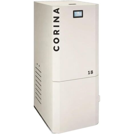 TJ - Caldera de Pellets CORINA 24 con Autolimpieza para Calefacción por Agua de 24,11 kW