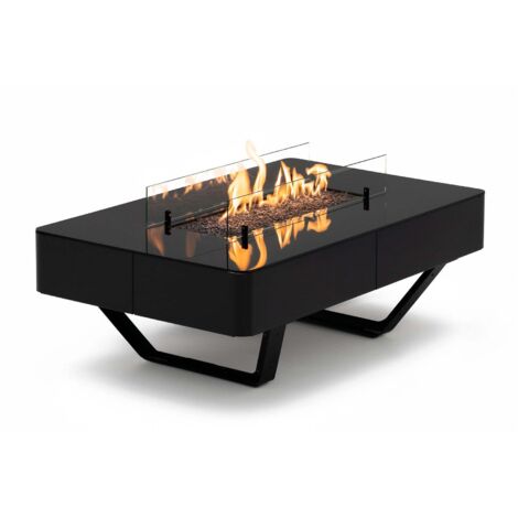 MF - Mesa de fuego exterior de gas Rio Table hasta 10 kW con vidrio templado