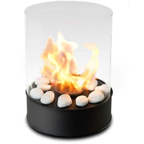 MF - Chimenea bioetanol de sobremesa portátil Chantico Glassfire 2,5 kW para interior y exterior