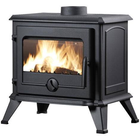 Estufa de Leña de Hierro Fundido ASTANA de 6 kW con Salida Superior o Trasera de 150 mm (1/5)