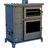 JOIMA - Estufa Policombustible con Horno Modelo ECO VALLE. Pellets, Orujo, Huesos de aceituna, Cáscaras de Pistacho, Cáscaras de almendra y Leña. ECODESING 2022
