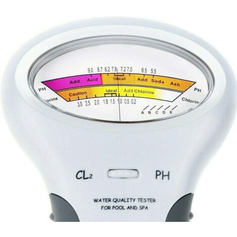 Testeur de qualité de l'eau, testeur de pH d'eau numérique portable  Compteur de niveau de chlore Vérificateur d'analyse de la qualité de l'eau  pour l'eau potable Piscine Spa Water