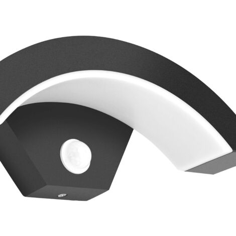 Applique murale d'extérieur 15W avec détecteur de mouvement LED 3000K Blanc chaud Applique murale d'extérieur en aluminium pour jardin/salle de bain/porche/garage - RWLumière et éclairage / Éclairage 