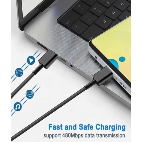 Samsung Chargeur Rapide 25W,Port USB Type C Cable Chargeur Samsung Ultra  Rapide Chargeur Compatible avec