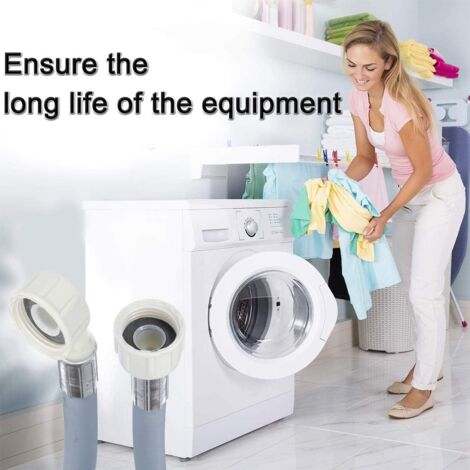 Kit de rallonge de tuyau de vidange de rechange 2,5 m pour machine à laver,  sèche-linge et lave-vaisselle
