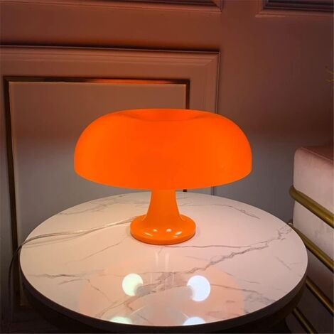 Lampe de table champignon Lampe de table LED Lampe simple pour la décoration de la chambre (Couleur : Orange, Taille : EU22cm33cm) - RWLampe de chevet