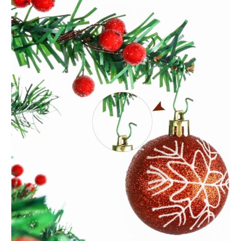 Lot De 120 Crochets De Suspension Dorés En Forme De S Pour Boules De Noël - Réutilisables