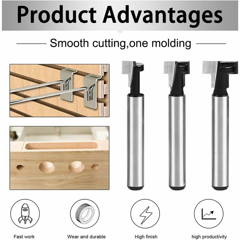 Ensemble De Fraises à Bois, Forets à Bois Multi-usages Résistants à  L'abrasion Aciers à Grande Vitesse Outils Complets Pour Le Travail Du Bois  