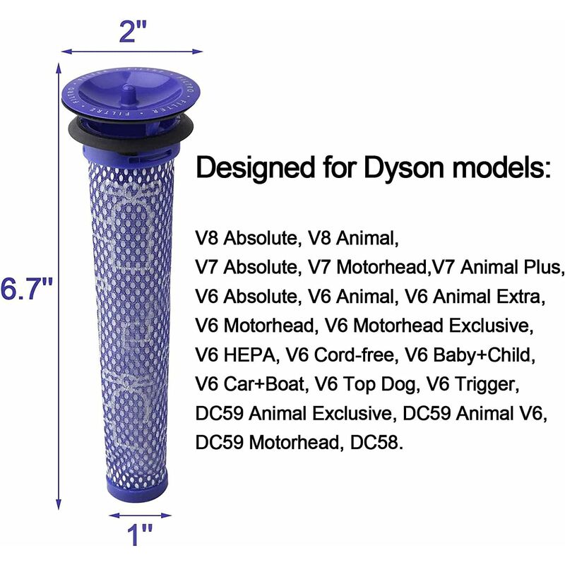 Aspirateur Dyson DC61 Top Dog, Pièces et accessoires