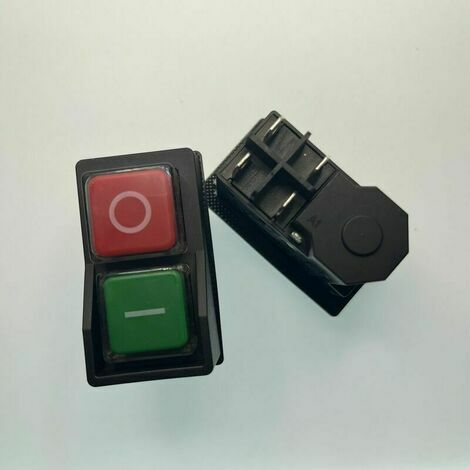 Interrupteurs à bouton-poussoir lumineux LED momentané, autobloquants  maintenus, indicateur de lampe carré, marche et arrêt
