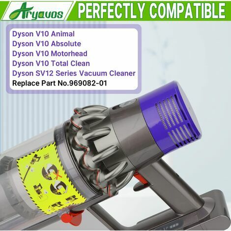 Filtre de remplacement compatible avec Dyson V10, 3 filtres compatibles  avec Dyson V10 Sv12 Cyclone Series, V10 Absolute, V10 Animal, V10  Motorhead, V10 T