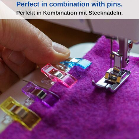 Paquet de 100 pinces à tissu multicolores accessoires de couture