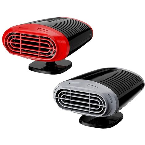 Mini chauffe-voiture, dégivreur de prise allume-cigare portable 12V 120W,  désembueur avec vent chaud et froid, noir 