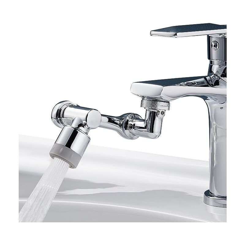 ECONOMISEUR D'EAU,Dual-Mode ABS plasti--Nouveau robinet'extension rotatif à  1080 degrés tête de pulvérisation robinet de salle de ba - Cdiscount  Bricolage