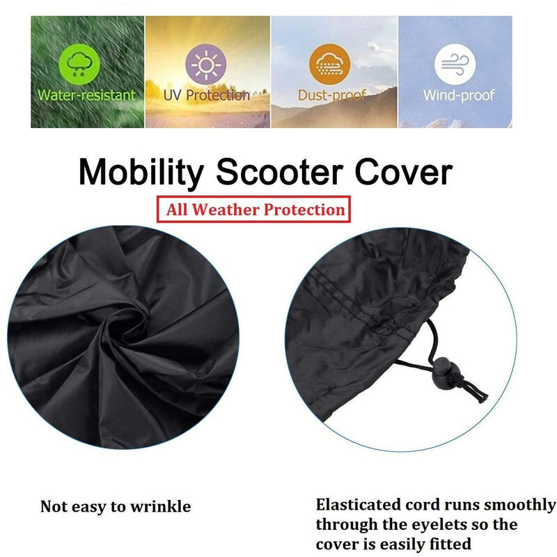 CCYKXA Housse imperméable pour scooter de mobilité, pour