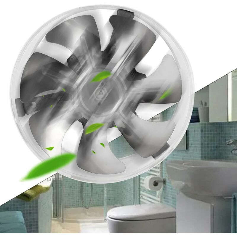 Ventilateur de salle de bain capteur d'humidité minuterie de ventilateur  100mm ventilateur mural toilette encastrée