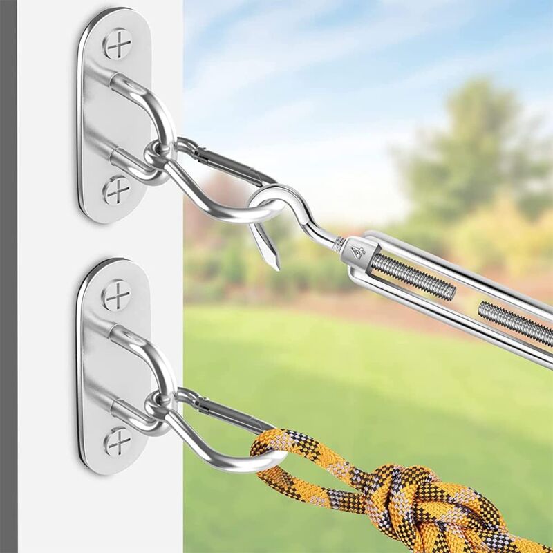 40 Pièces Pontet INOX 40mm/60mm Avec Vis Et Tournevis - Fixation Kayak Canoë