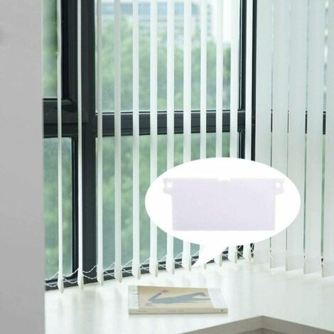 Poids Pour Stores Verticaux - 10 Plaques De Lestage Blanc 89mm | Remplacement Stores Cassés