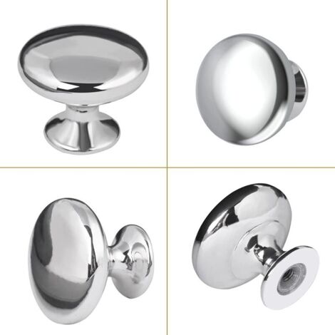 Lot De 12 Boutons De Porte Ronds,30 Mm,poignées De Tiroir