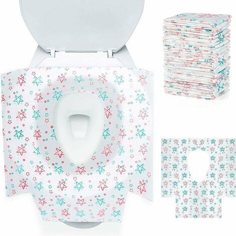 10 Paquets De Housses De Siège De Toilette Jetables, Sans Contact