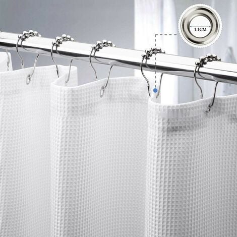 INTERDESIGN Barre pour rideau de douche blanc extensible 65.2 x 2.9 cm pas  cher 
