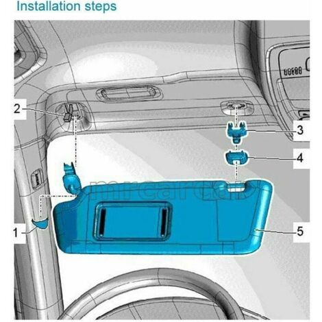 Support de clip de crochet de pare-soleil intérieur-gris-remplacement pour  Audi A1 A3 A4 A5 Q3 Q5 Beige foncé 8E0 857 562