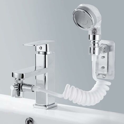 ROBINET DE DOUCHE INVERSEUR FLEXIBLE DOUCHETTE 2 VOIES 2 MODES JETS 59417