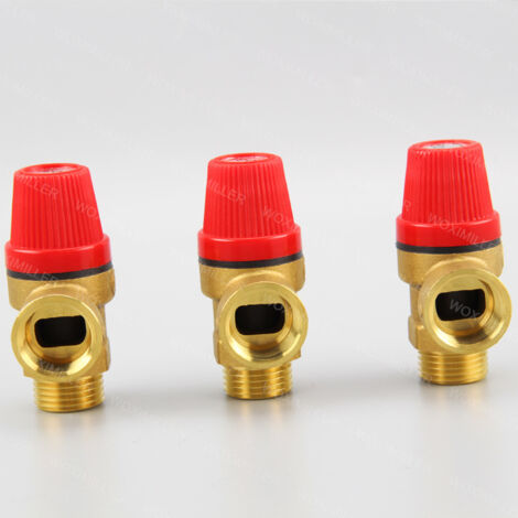 LSTOPGO Lot De 2 Soupapes De Sûreté En Laiton Pour Compresseur D'air