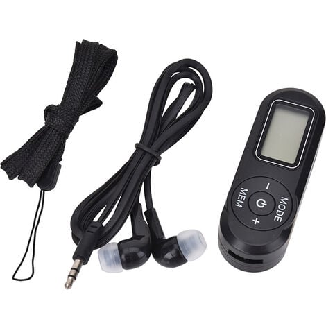 CCYKXA Radio De Poche Personnel FM Mini RéCepteur Portable, avec Affichage  NuméRique LCD NuméRique, Radio Walkman