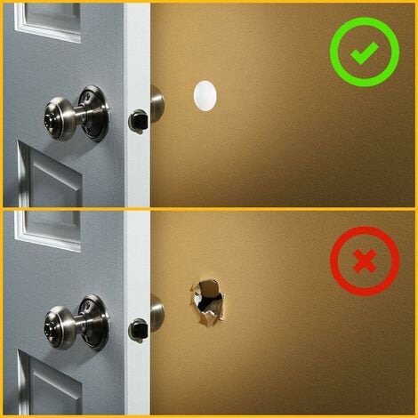 3 Pack Couvercle de poignée de porte en silicone avec ventouse Protecteur  de poignée de porte silencieux antistatique butées de porte pour la plupart  des poignées de porte