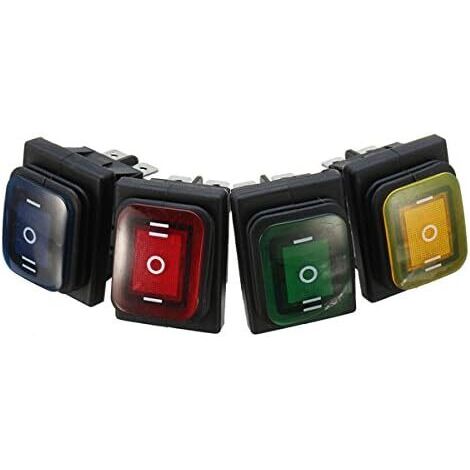 Interrupteur à Bascule ON/OFF/ON Encastrable – 19,5 X 12,5 Mm – 6A 250V~ – Montage Facile – Pour Projets électroniques, Bricolage - 3