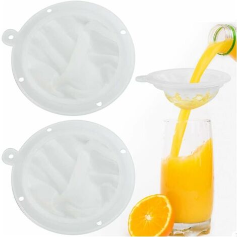 Alimentaire Filtre, 2 Pièce Filtres En Nylon, 400 Mesh + 200 Mesh Filtres à  Mailles Fines, Tamis Filtre Alimentaire Avec Poignée Tamis Cuisine Pour Jus  Lait Café : : Cuisine et Maison