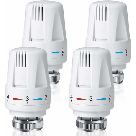3pcs thermostat radiateur valve Trv radiateur à tête thermostatique M30 X  1.5 Remplacement de la vanne de radiateur