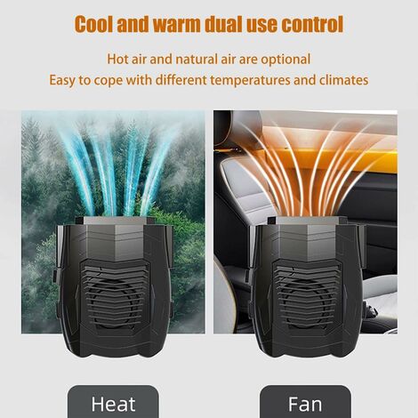 CCYKXA Chauffage Voiture, 24 V 150 W Portable Ventilateur Chauffage de  Voiture et de Refroidissement 2