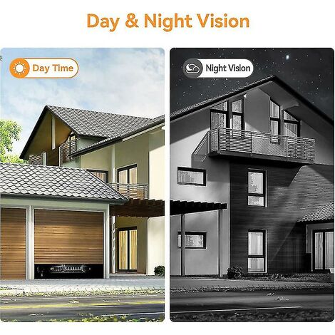 CCYKXA Caméra de sonnette sans fil, caméra de sonnette vidéo intelligente avec détection de mouvement, stockage en nuage, image HD en direct, vision nocturne, compatible Wi-Fi 2,4 g