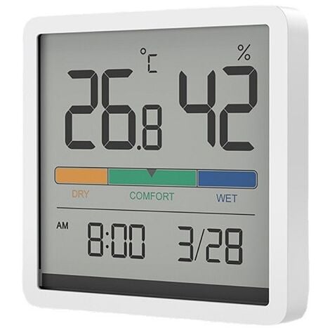 CCYKXA Thermomètre Hygromètre Intérieur Digital à Haute Précision, Hygromètre  Digital Intérieur, Thermomètre Numérique de Bureau Avec