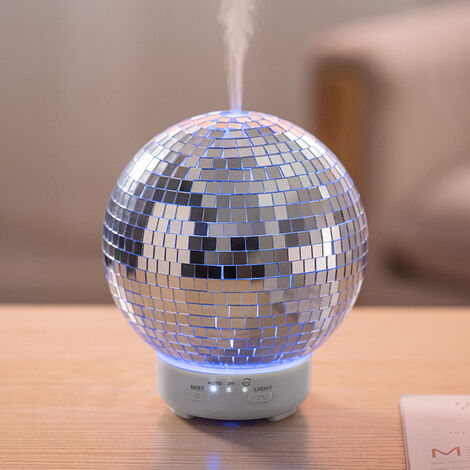 Diffuseur de boule disco rotatif avec lumière d'ambiance 7 couleurs –  Diffuseur d'huiles essentielles multi-usages, idéal pour la décoration de  fête