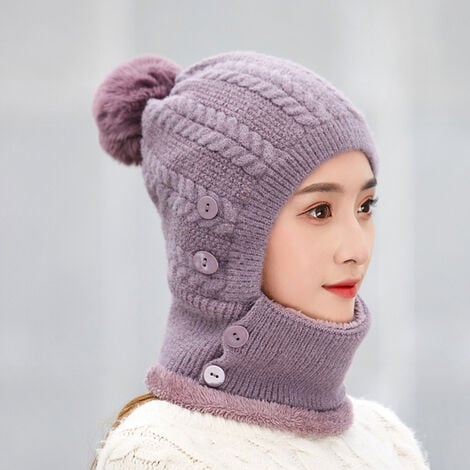 Cache- Ear d'hiver pour femme, bandeau tricoté épais, bandeau élastique  pour