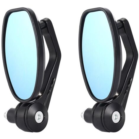 Rétroviseur de Moto en Verre Bleu Anti-Éblouissement, en Aluminium CNC, Adapté au Guidon de 13-14/17-18mm pour 73Inboulon tor, Honda, Yamaha