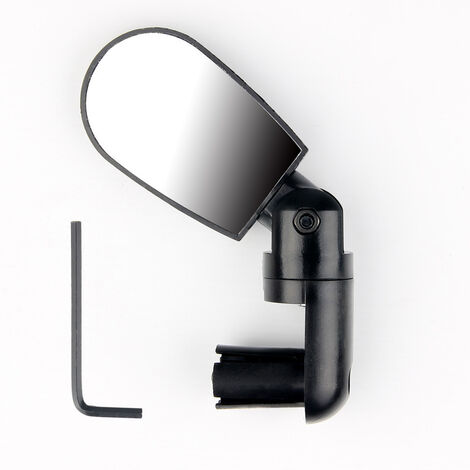 Rétroviseurs De Vélo Universels - Lot De 2 Miroirs Convexes Réglables | Pour Guidon, Installation Facile | Noir - 38x9 Cm