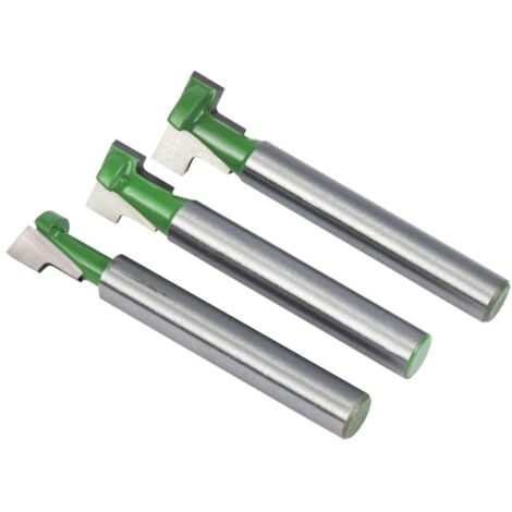 CCYKXA 6mm tige fraises à défoncer T-slot & T-track fraises, professionnels outils de coupe du bois