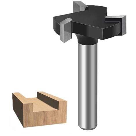 CCYKXA 1/4 Tige CNC Spoilboard Fraise de Surface de Fraise,Fraises à Défoncer Carbure de Tungstène Pour le Travail du Bois