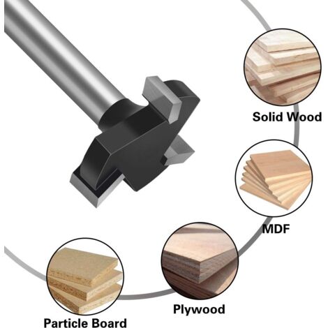 CCYKXA 1/4 Tige CNC Spoilboard Fraise de Surface de Fraise,Fraises à Défoncer Carbure de Tungstène Pour le Travail du Bois