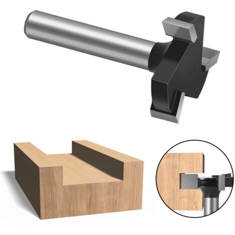 CCYKXA 1/4 Tige CNC Spoilboard Fraise de Surface de Fraise,Fraises à Défoncer Carbure de Tungstène Pour le Travail du Bois