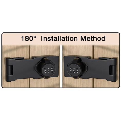 Cadenas à Combinaison 3 Chiffres - Lot De 2 - Pour Armoire Et Placard - Sécurité Sans Clé