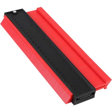 CCYKXA 10"/25CM Outil de Duplication de Jauge Outil de Duplication de Jauge pour Mesure de Jauge de Contour pour Une Mesure Précise du Marquage du Bois Par le Stratifié(Rouge)